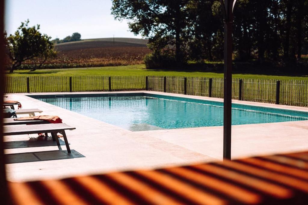 L'Heritier, Maison Climatisee, 12Pers Avec Piscine Villa Marzens Exterior foto