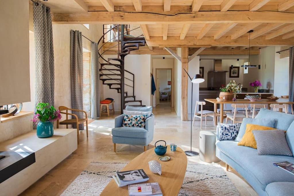L'Heritier, Maison Climatisee, 12Pers Avec Piscine Villa Marzens Exterior foto